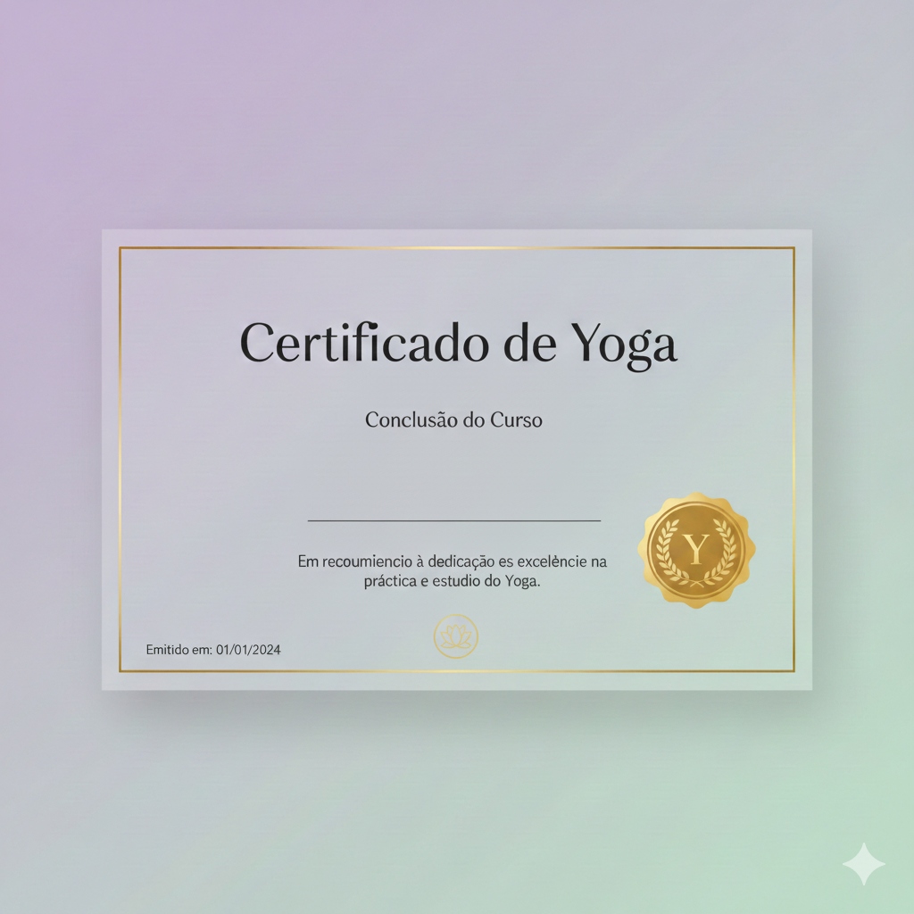 Certificado de Yoga